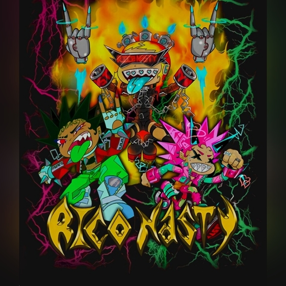 Rico Nasty Unisex Long Sleeve Round Neck Graphic Tee, Size Large - Picture 2 of 7